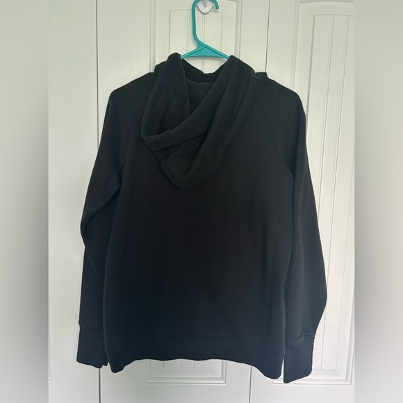 Champion Women’s High Neck Bkack Hoodie with Grey Wool Lettering-Size S - Picture 2 of 5